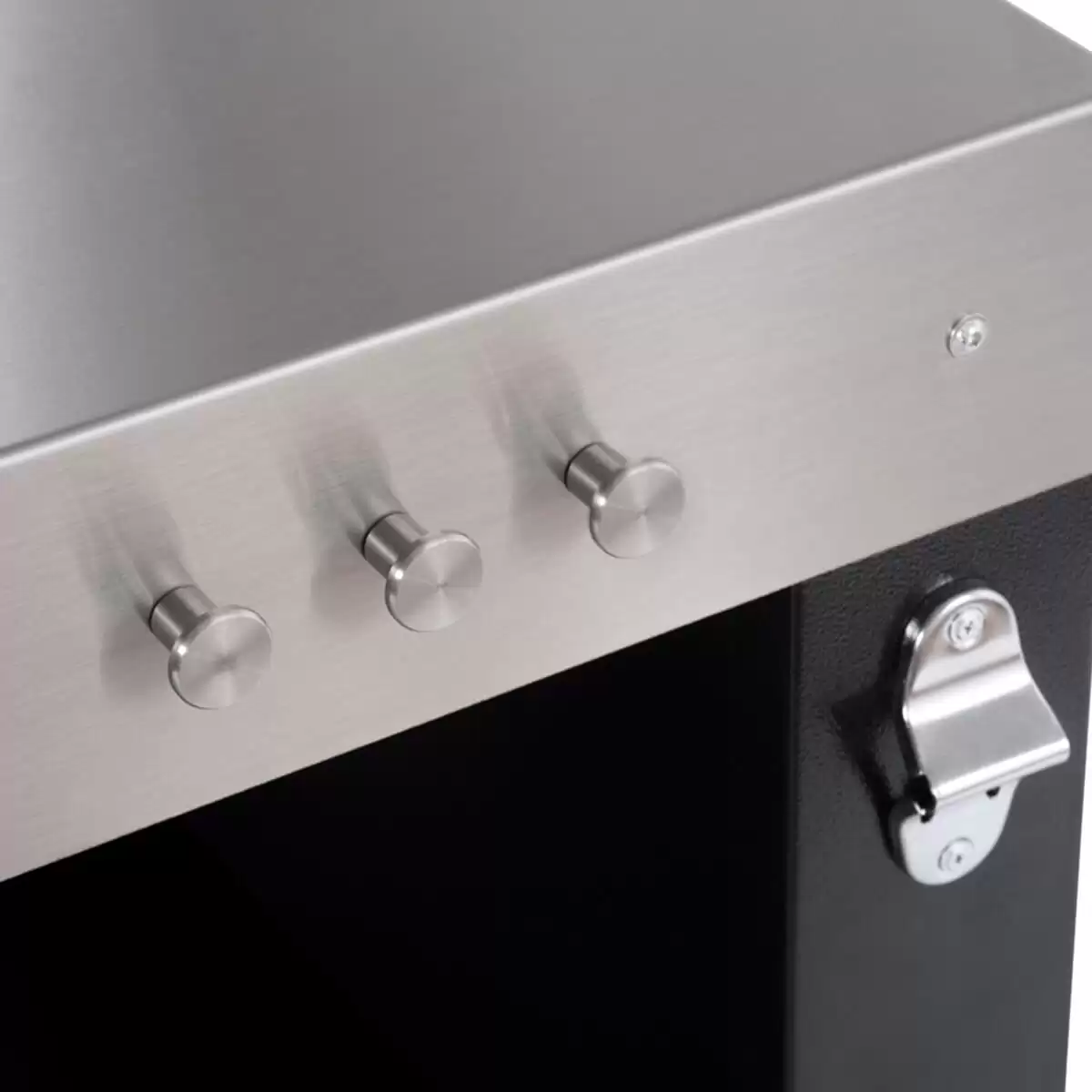 Alfa Forni Edelstahl-Arbeitstisch, 100 cm x 80 cm, Edelstahl Schwarz - Image 4
