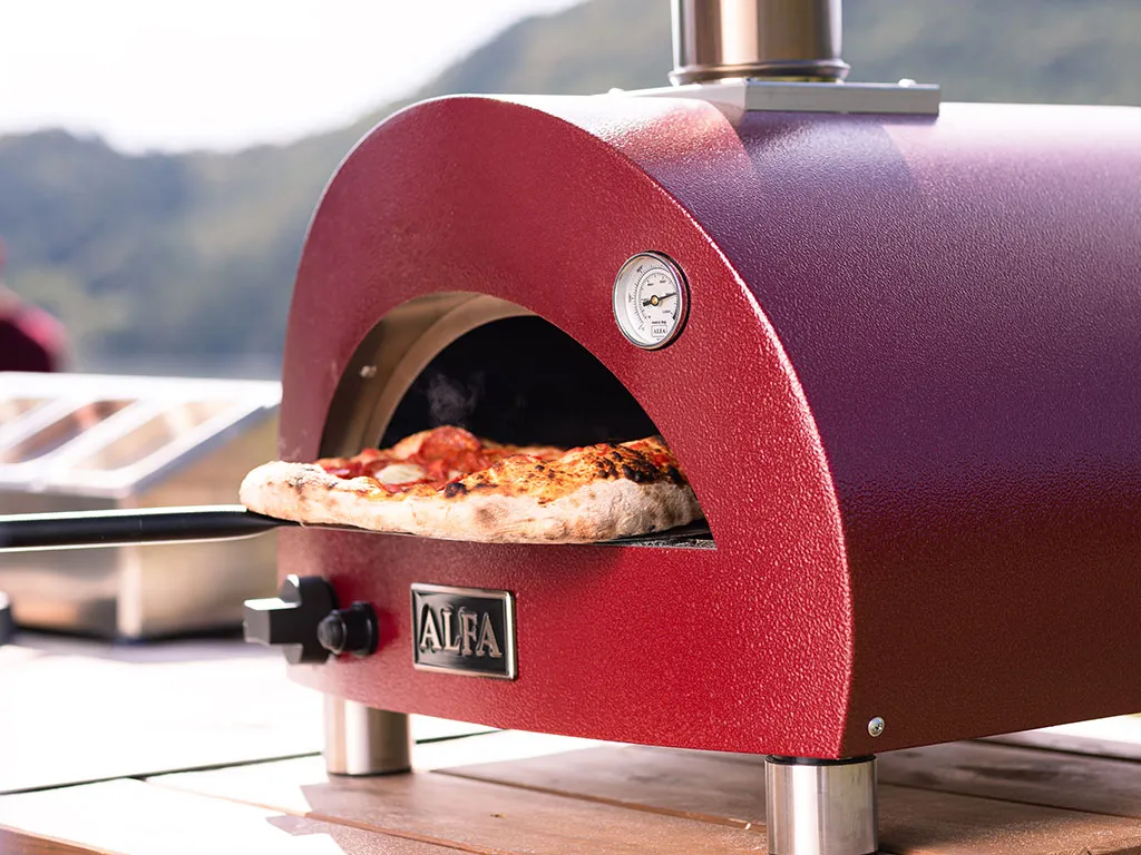 Alfa Forni Moderno 1 Pizza, Holz, Rot - Image 7