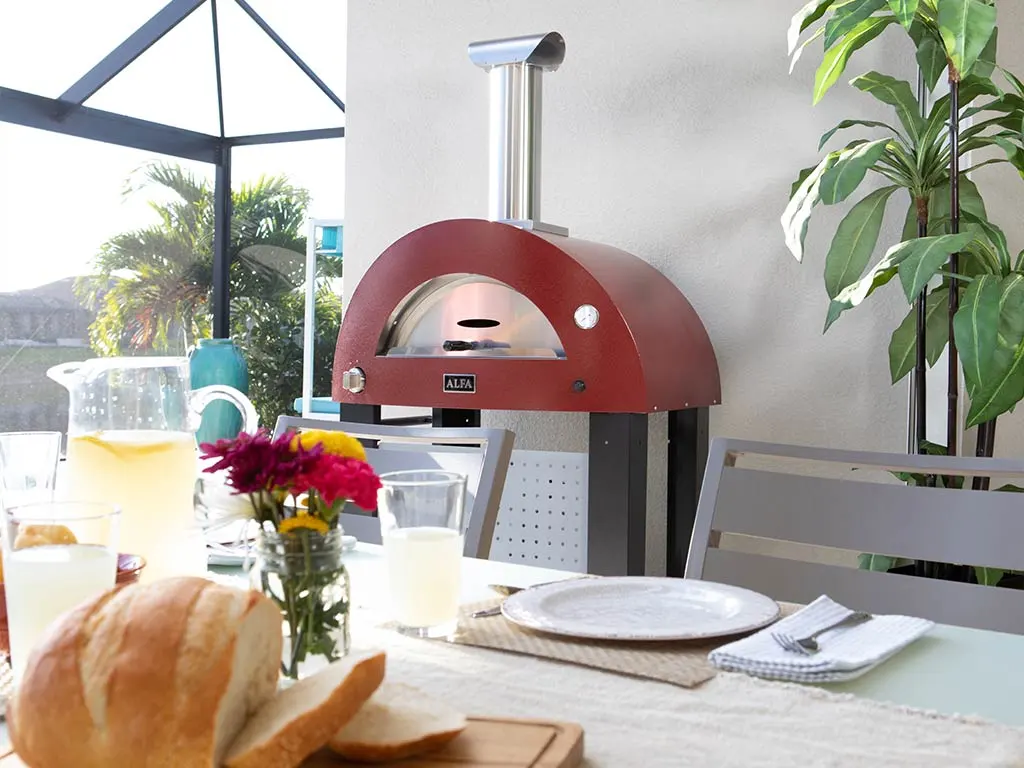 Alfa Forni Moderno 2 Pizze, Holz, Rot - Image 5