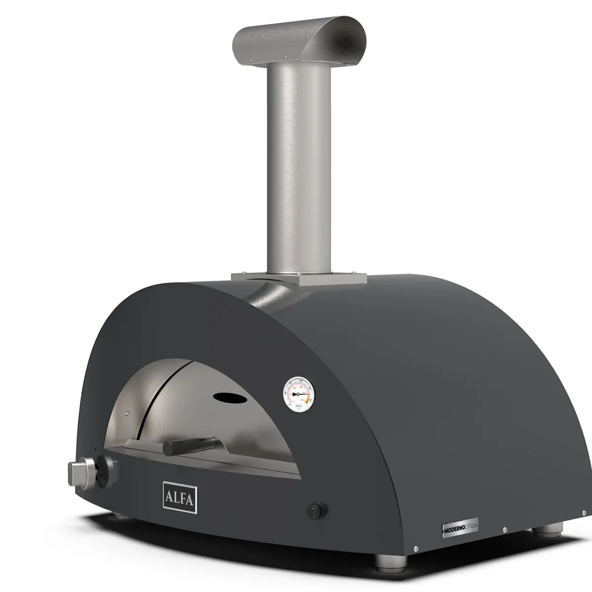 Alfa Forni Moderno 2 Pizze, Holz, Grau - Image 3