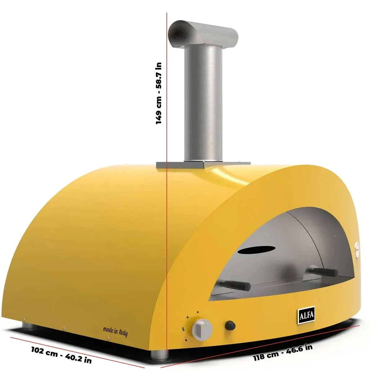 Alfa Forni Moderno 5 Pizze, Holz, Grau - Image 4