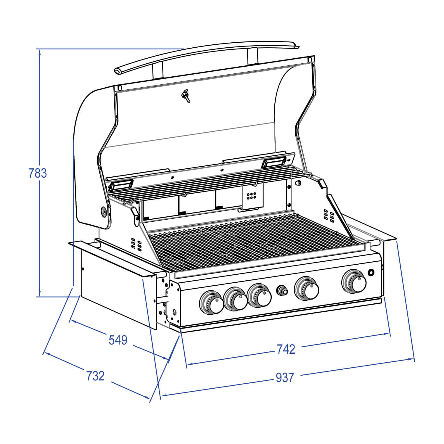 ALL’GRILL Chef L Built-In Schwarz - Image 6