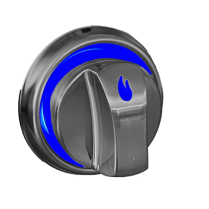 ALL'GRILL Metallguss Drehknopf mit LED-Beleuchtung und Farbwechsler