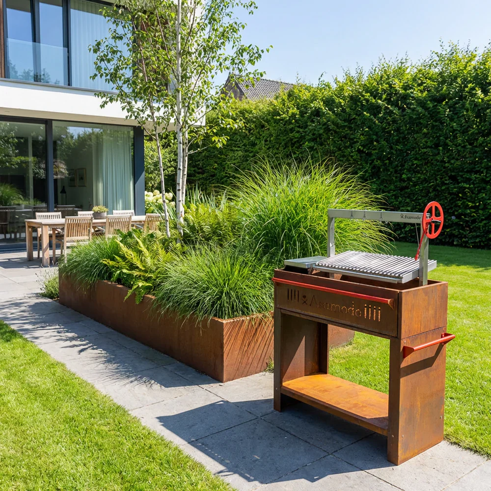 Asamodo Brasa Corten - Argentinischer Asado Holzkohlegrill - Image 3