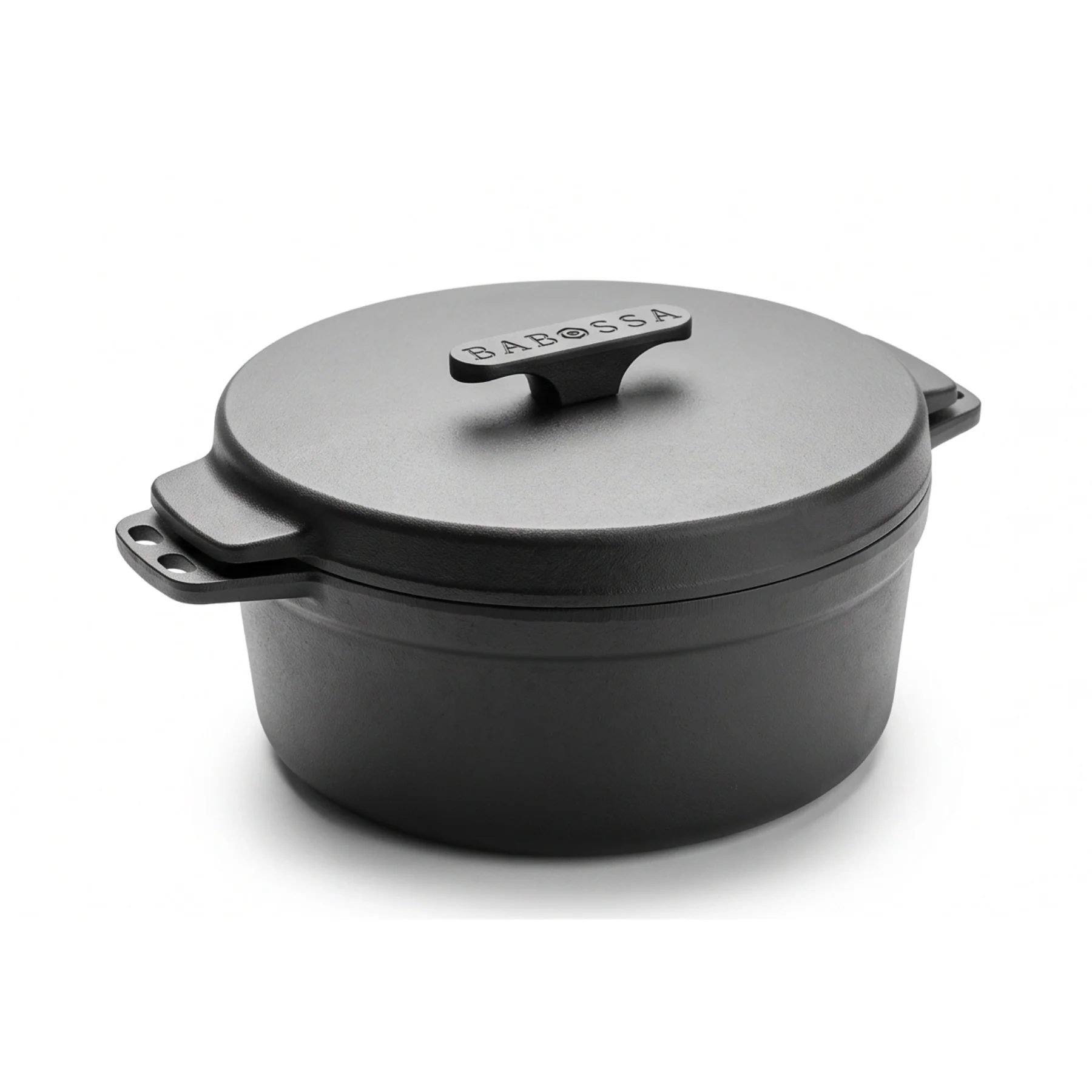 Babossa 4.5er innovativer Gusseiserner Topf | SET Deckelheber & Kreuz | Dutch Oven | Made in Germany - Image 2