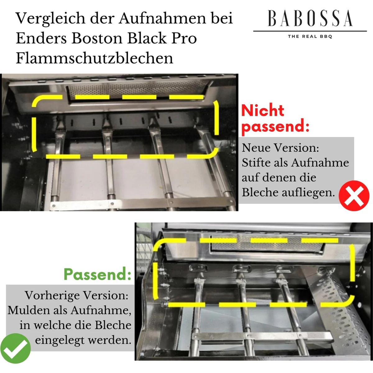 Babossa Flammschutzblech, Enders Boston Black Pro - Image 7
