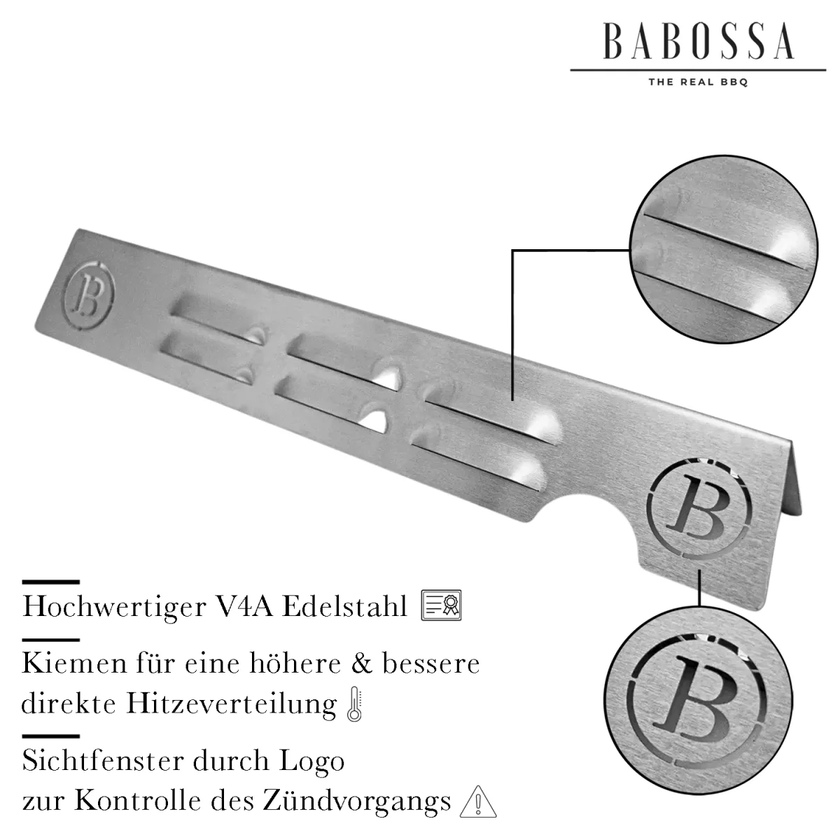 Babossa Flammschutzblech, Weber Genesis - Image 3