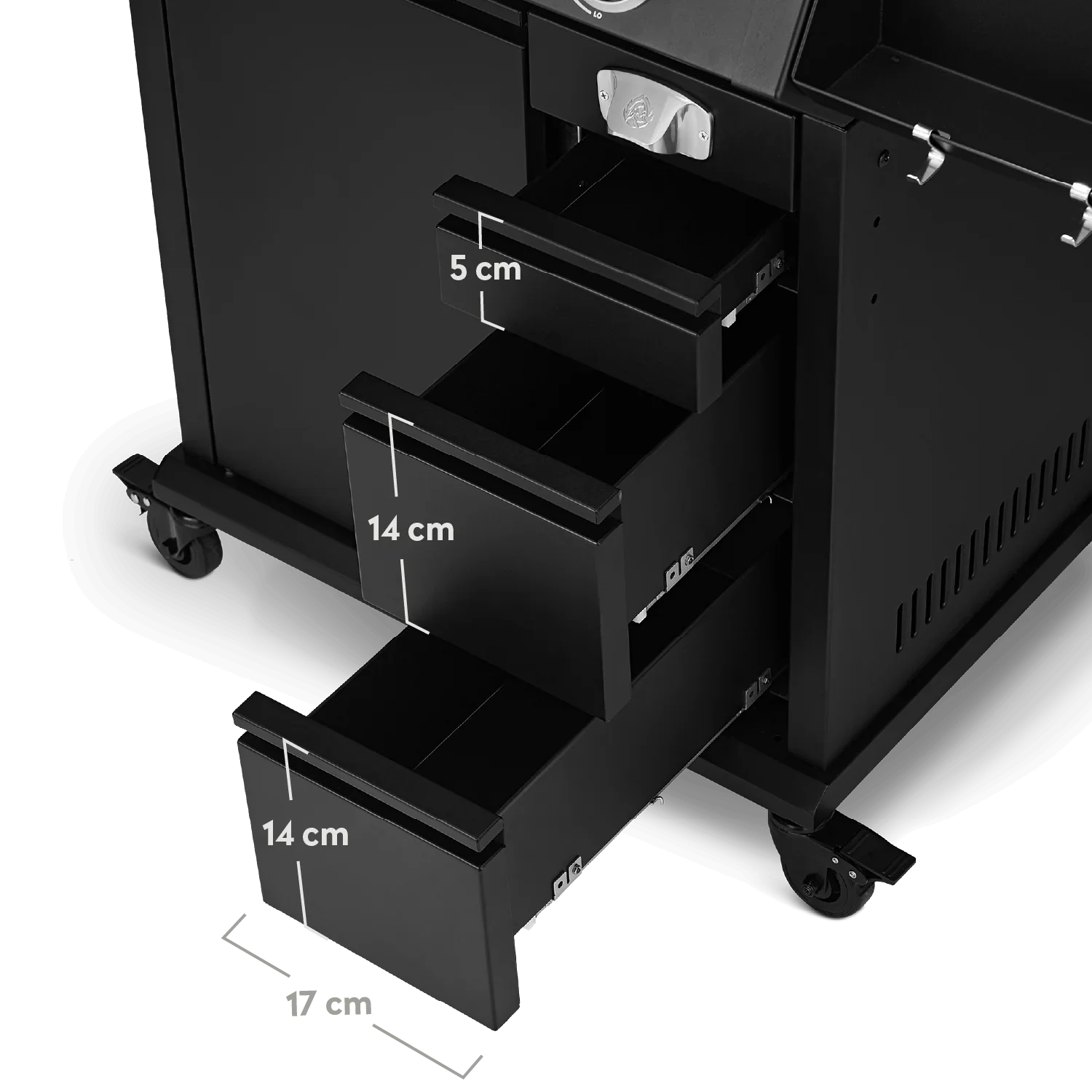 Burnhard EARL Premium-Gasgrill 3-Brenner Black Edition mit Gusseisenrost - Image 5