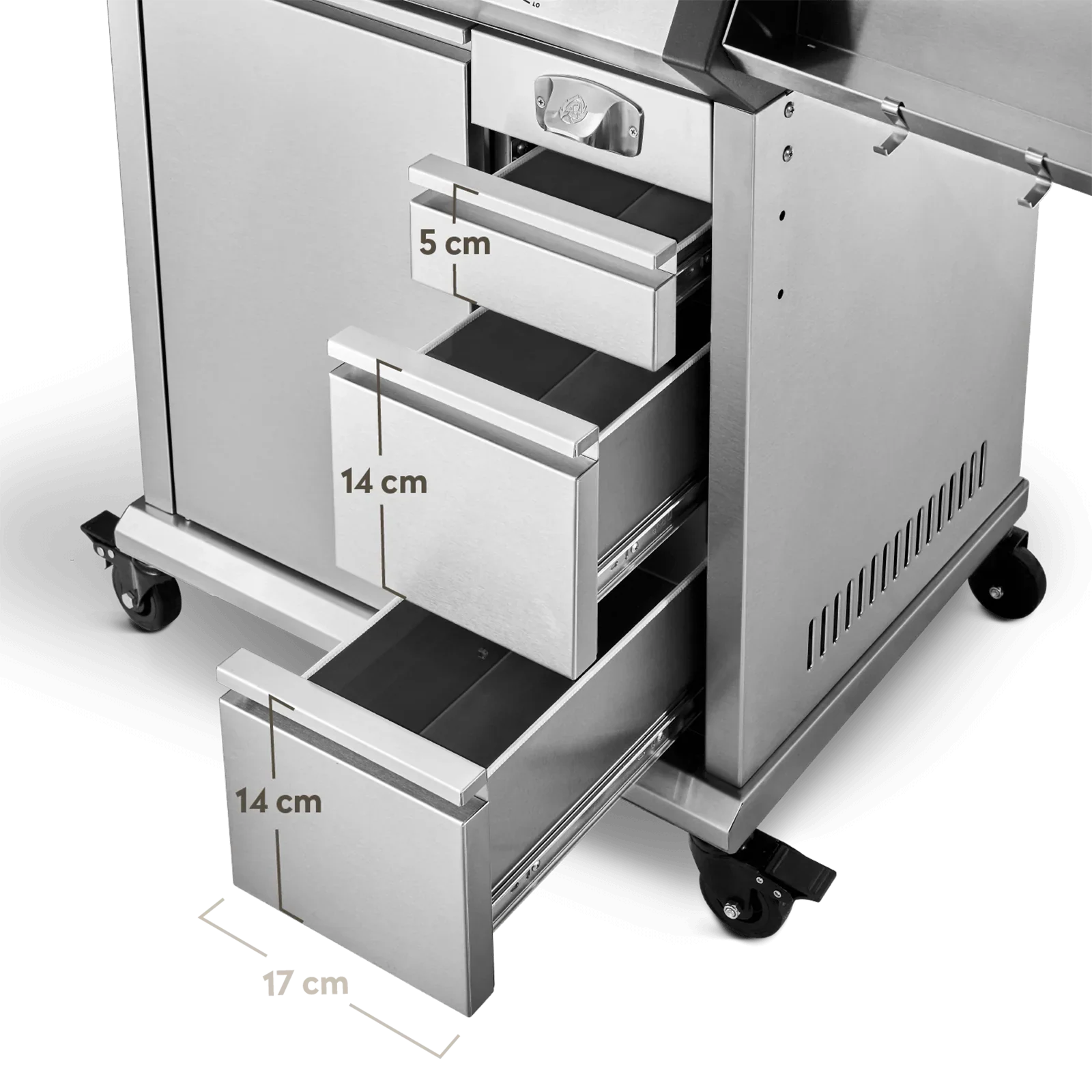 Burnhard EARL Premium-Gasgrill 3-Brenner Edelstahl mit Gusseisenrost - Image 4
