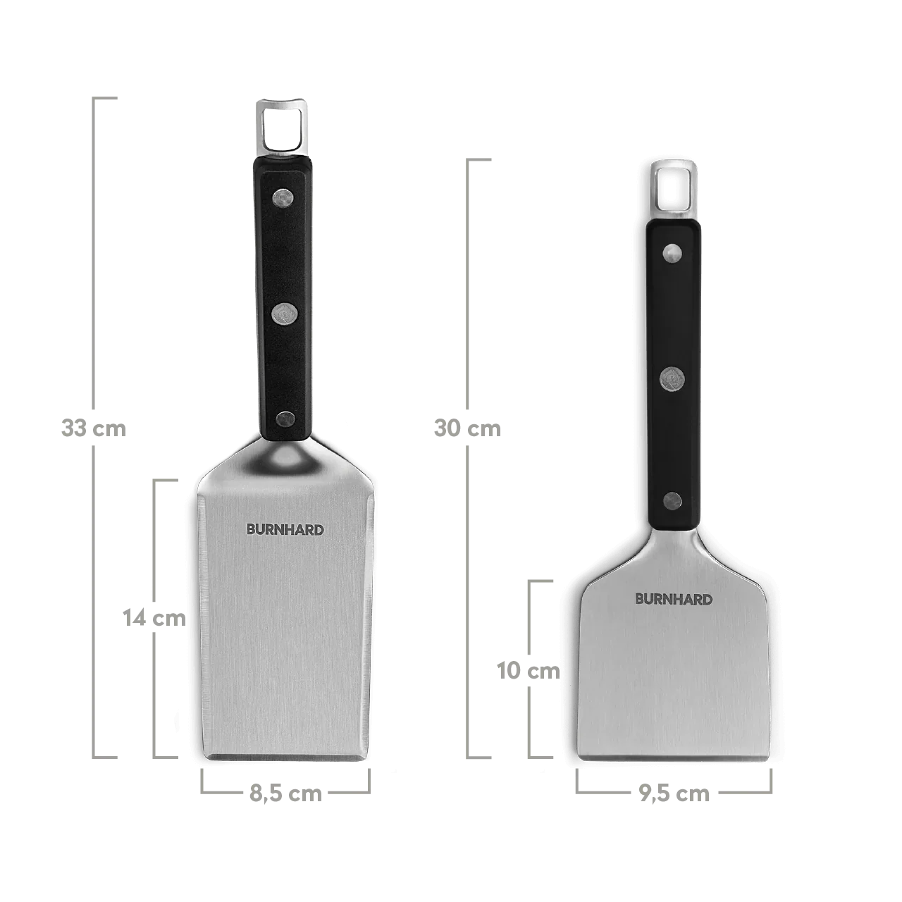 Burnhard Premium Plancha Set mit 2tlg. Grillspachtel und Grillschaber - Fred - Image 4