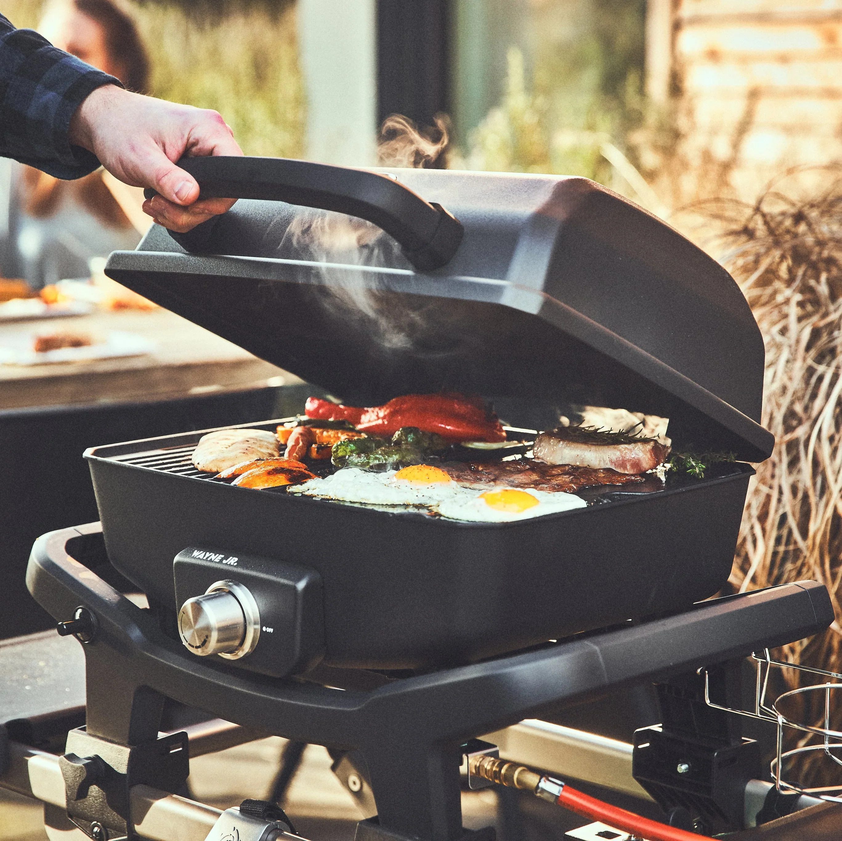 Burnhard WAYNE Jr. Balkongrill 1-Brenner inkl. Gasflaschen Adapter - Image 4