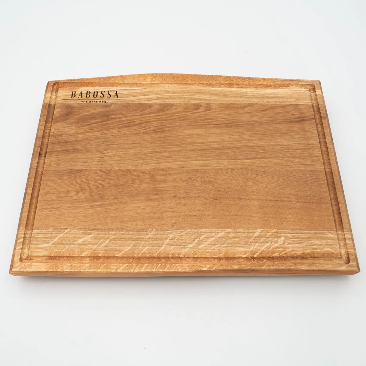 BABOSSA | Eichen Schneidebrett L | Naturkante | Saftrille | 44,5x35x4,5 cm - Image 2