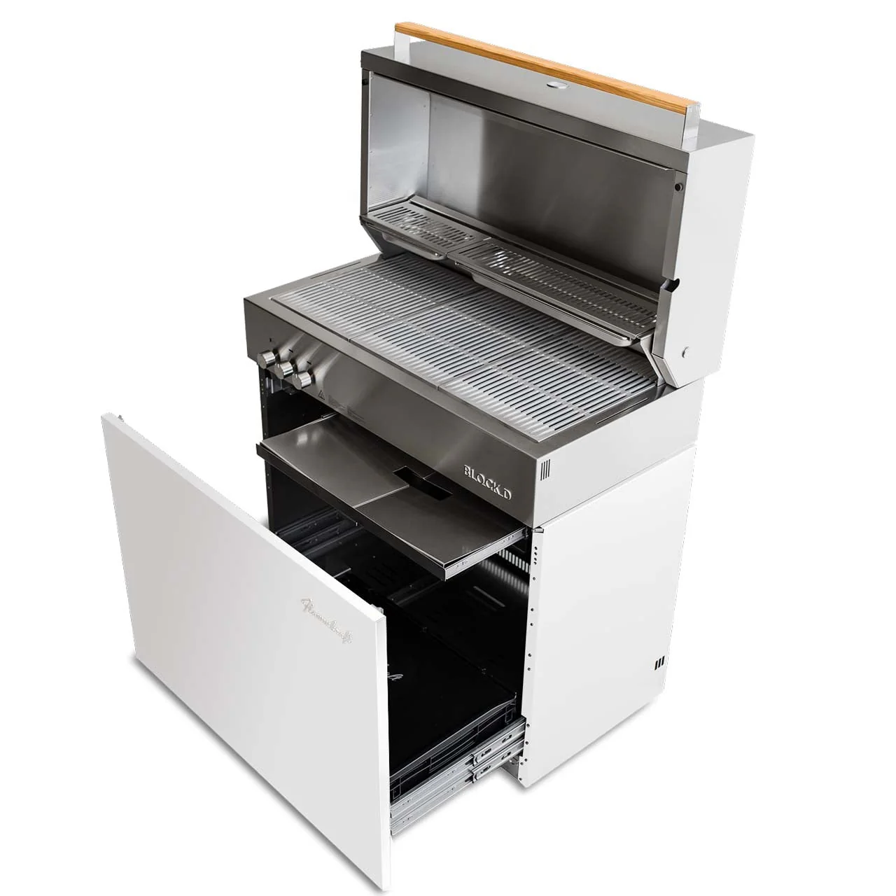 Flammkraft Gasgrill Block D Gen.5 Elfenbeinweiß - Image 3