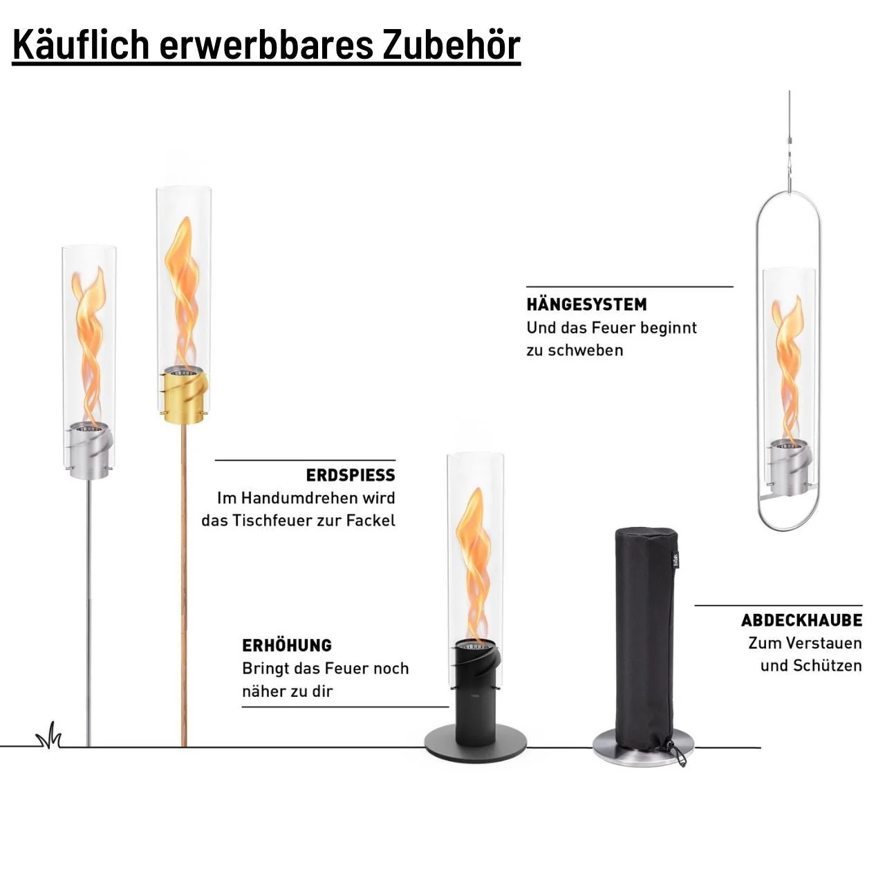 Höfats Spin 900 Tischfeuer silber - Image 7