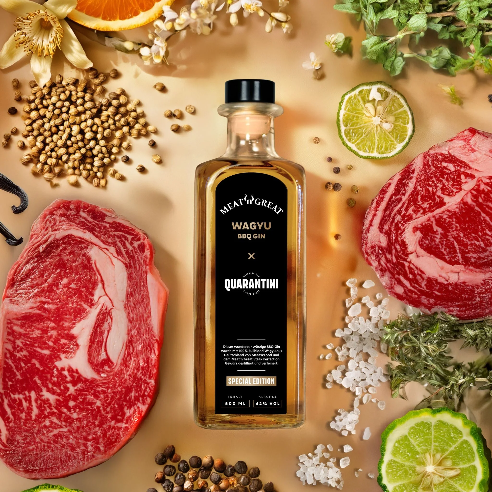 Quarantini × Meat'n'Great Wagyu BBQ Gin (nur 111 Packages) - Image 5