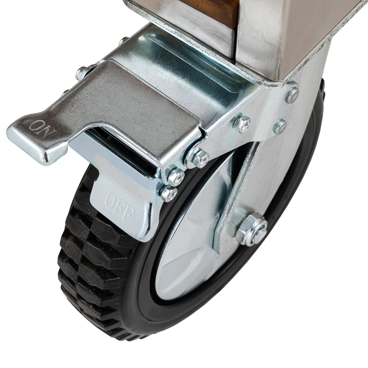 Monolith Buggy aus Edelstahl & Teak, LeChef - Image 10