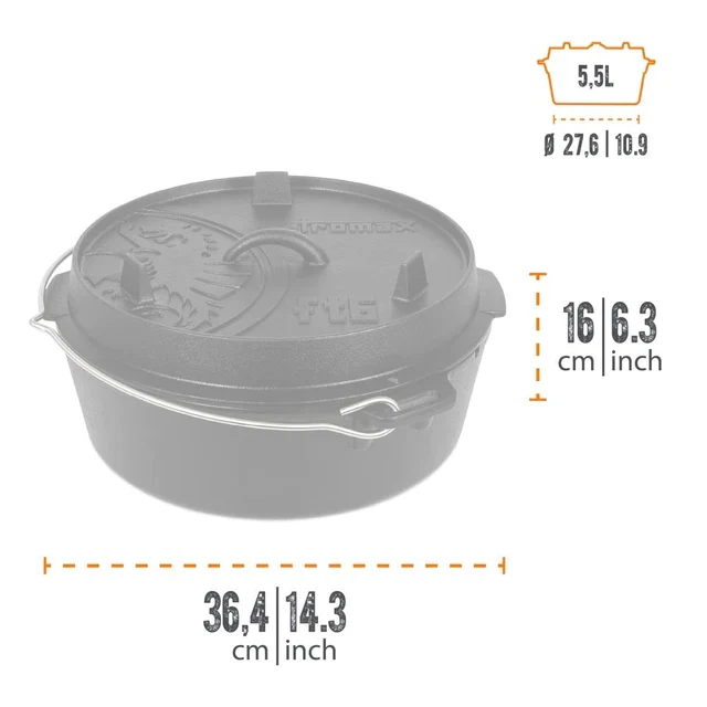 Petromax Dutch Oven ft6-t, ohne Füße - Image 2