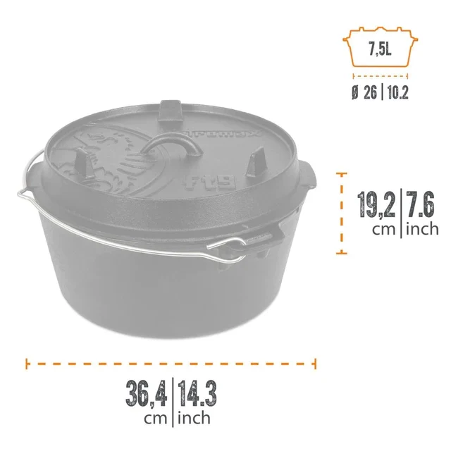 Petromax Dutch Oven ft9-t, ohne Füße - Image 2