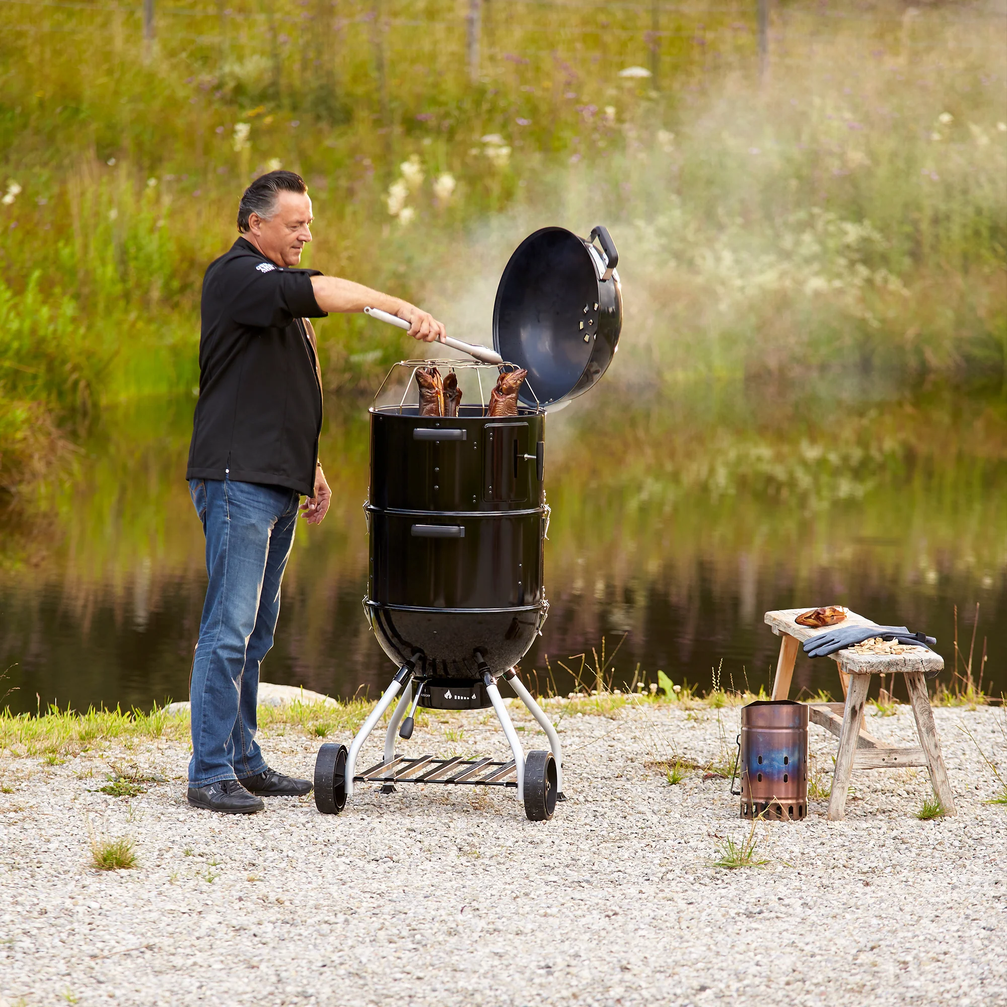 Rösle Smoker No.1 F50-S schwarz (Ø 50 cm) - Image 8