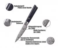 Zayiko Damast Officemesser, "Black Edition"-Serie - Image 2